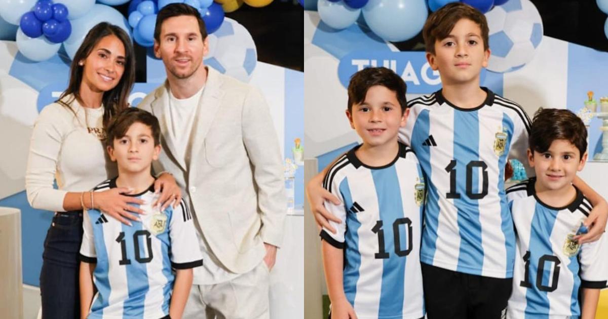 Leo Messi and Antonella celebrate their eldest son Thiago's 10th ...