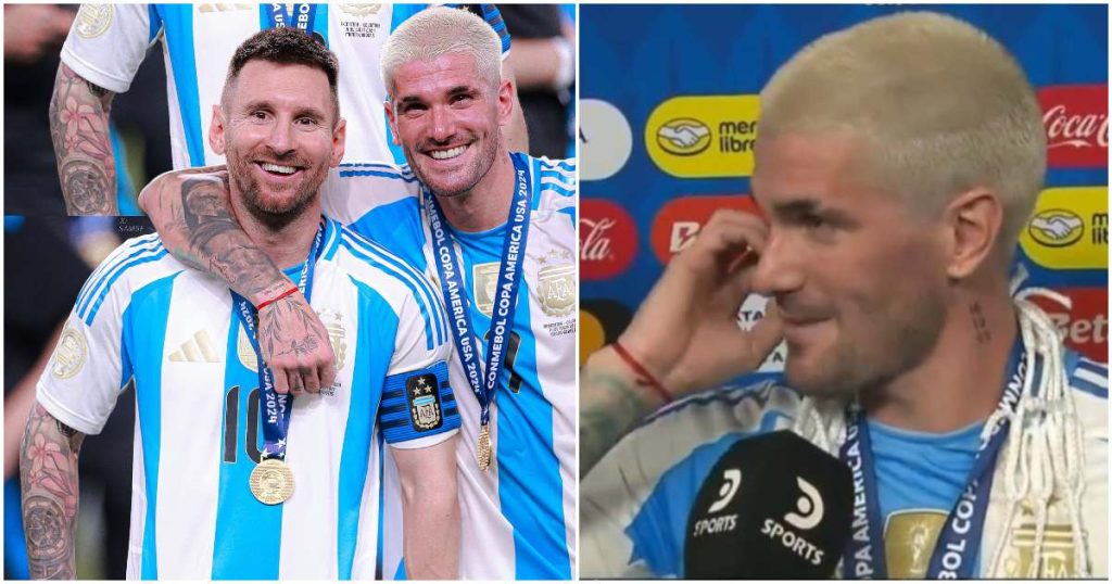 Rodrigo de Paul Praises Messi and Di Maria as Argentina Clinches Copa ...